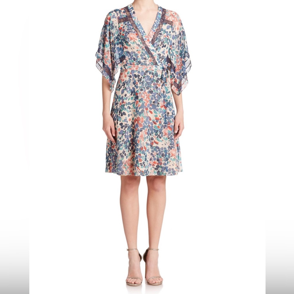 BCBGMaxAzria Krystie Print Silk Chiffon Dress